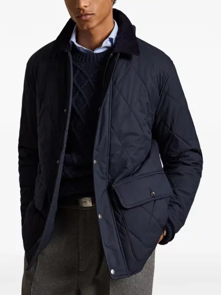 Mănuși Polo Ralph Lauren din piele de căprioară cu șireturi cu vârf închis albastru