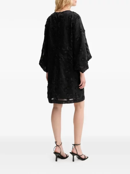 Rochie mini Munthe cu model floral de costum negru