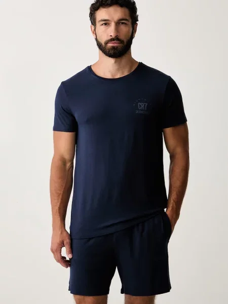 Cristiano Ronaldo piżama dwuczęściowa z modalem x MODAL CONCEPT granatowa