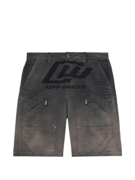 Scurt pantaloni scurți Off-white cu imagine alb