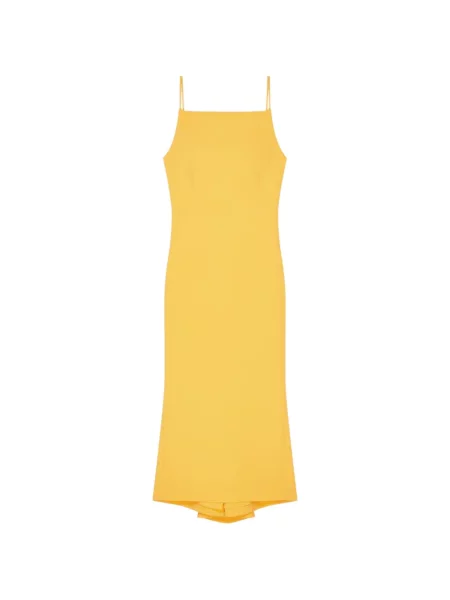 Rochie midi Givenchy din crep galben
