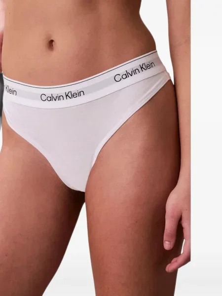 Stringi Calvin Klein Underwear z logo białe