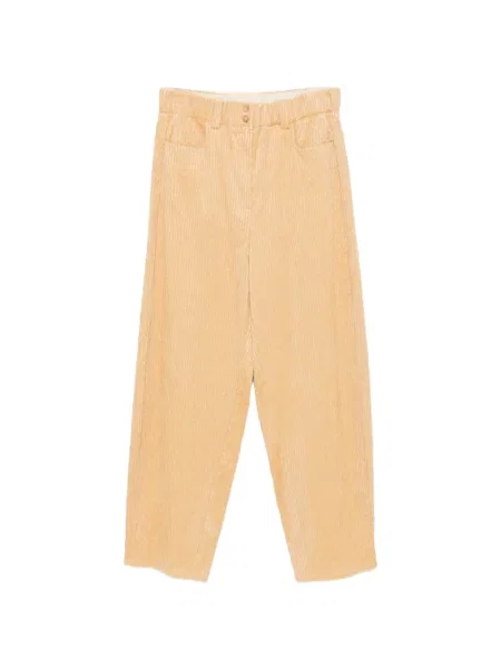Pantaloni Alysi de catifea cord galben