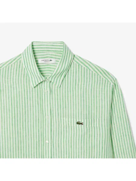 Рубашка Lacoste зеленая