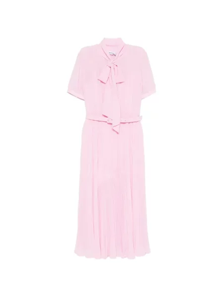 Rochie midi Self-portrait cu funde roz