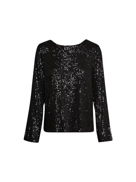 Bluzka Part Two z cekinami czarna