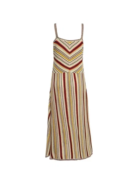 Rochie midi Zimmermann cu dungi tricotate