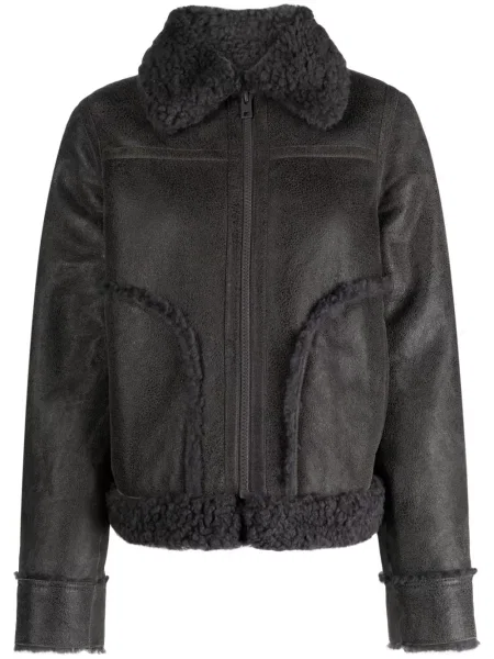 Geanta de piele Zadig&voltaire gri