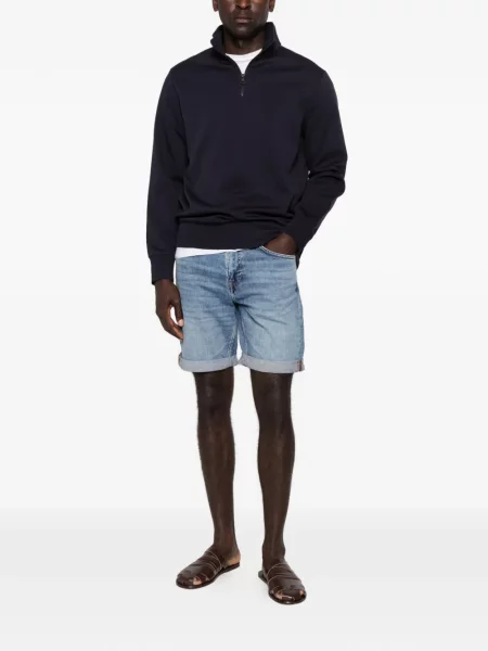 Pantaloni scurți din denim Gant albastru