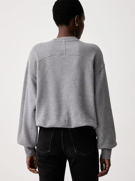 Calvin Klein Jeans bluza z bawełną szara