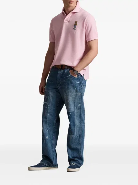 Μικρός κάλτσες Polo Ralph Lauren με κέντημα από ζέρσεϋ μπλε