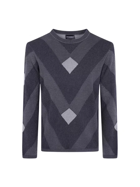 Sweter Emporio Armani niebieski