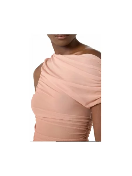 Sukienka midi Elisabetta Franchi brązowa