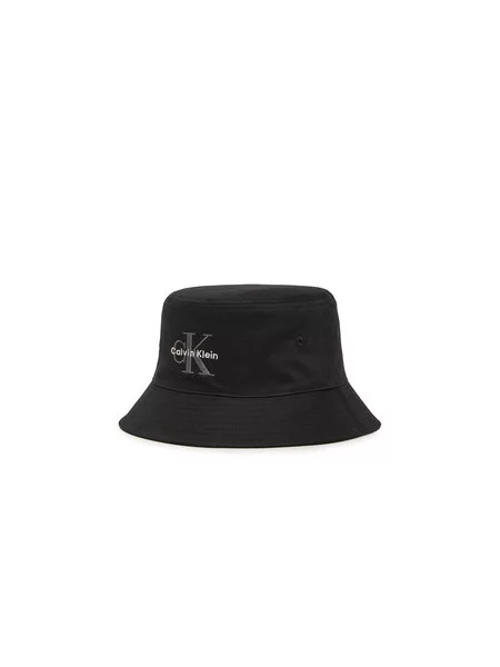 Textilní doplňky Calvin Klein Jeans MONOLOGO EMBROIDERY BUCKET HAT černé