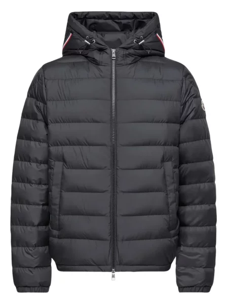 Geacă Moncler cu glugă negru
