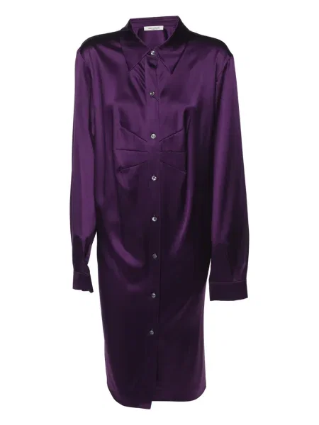 Cămașă Marina Rinaldi de mătase violet