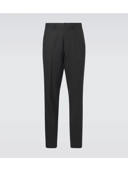 Volnene hlače Prada siva