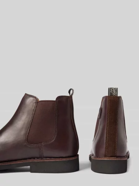 Buty chelsea z elastyczną wstawką model ‘TALAN’ Polo Ralph Lauren brązowe