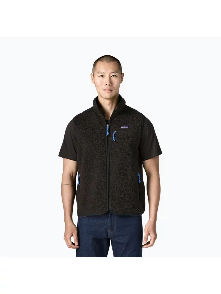 Vestă pentru bărbați Patagonia Retro Pile black negru