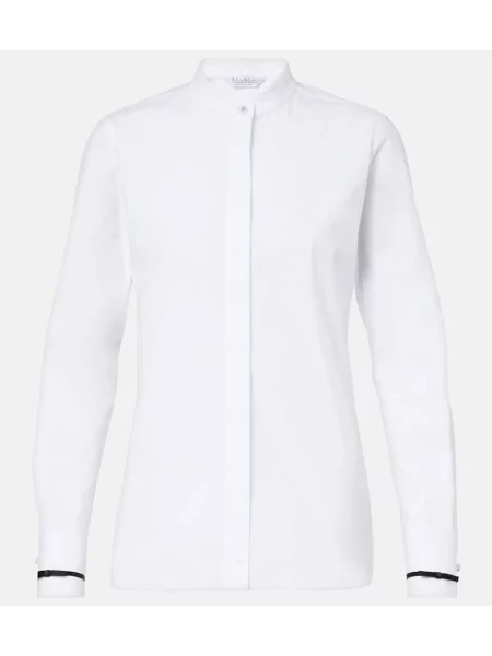 Cămașă Max Mara din poplin alb