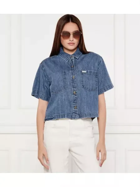Guess Jeans De blugi cămașă albastru
