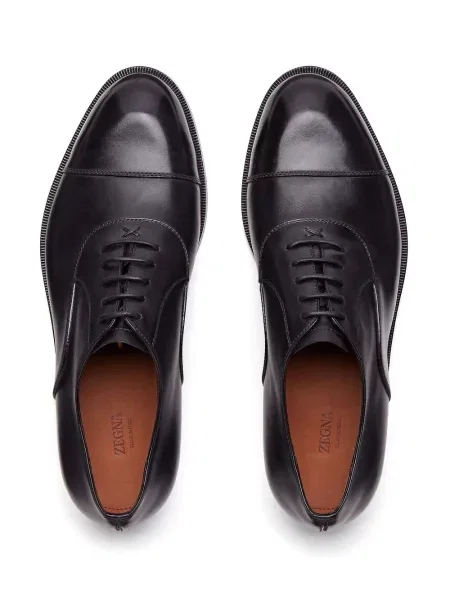 Δερμάτινος σκαρπίνια oxford Zegna μαύρο