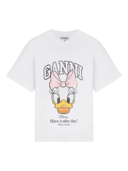 Tricou Ganni alb