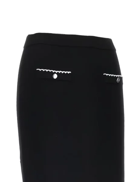 Fustă tip creion Tory Burch negru