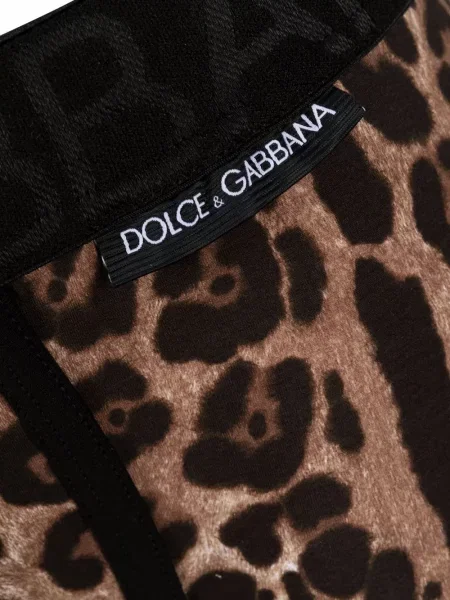 Skarpety Dolce And Gabbana z nadrukiem w panterkę
