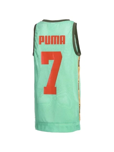 Top Puma din jerseu verde