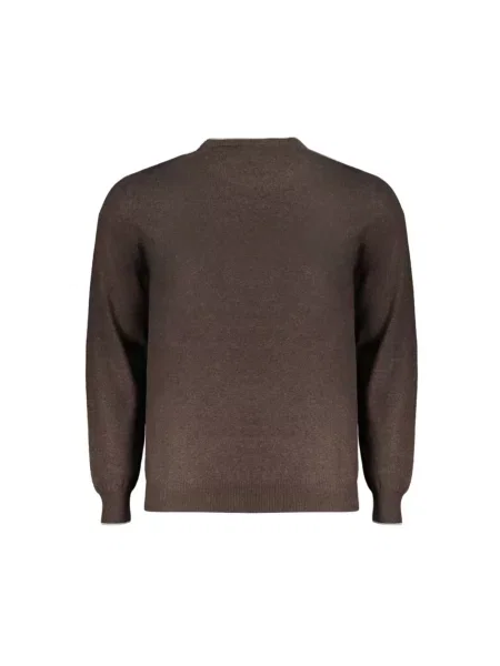 Sweter Harmont & Blaine z dżerseju brązowy