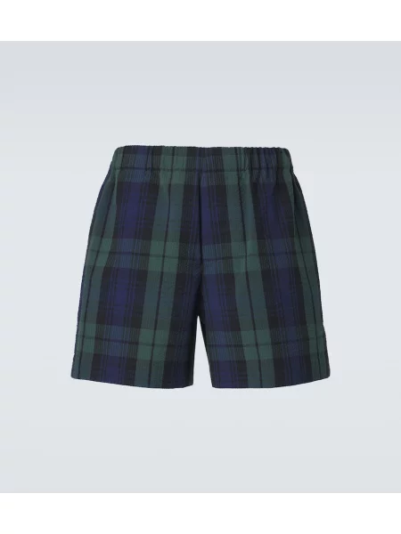 Pantaloni scurți Jw Anderson în carouri albastru