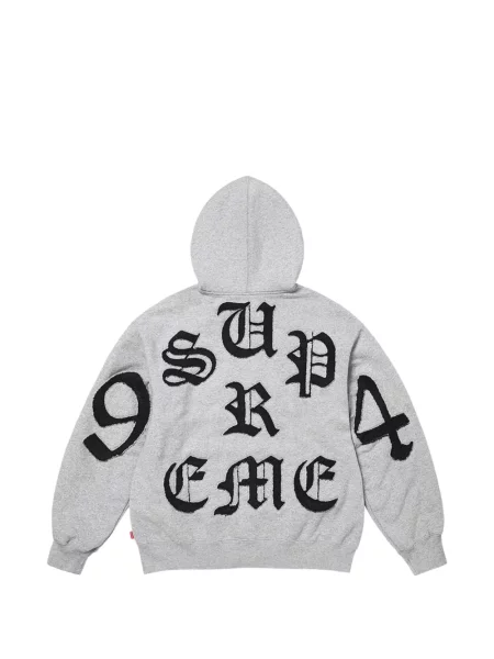 Hanorac cu glugă Supreme gri