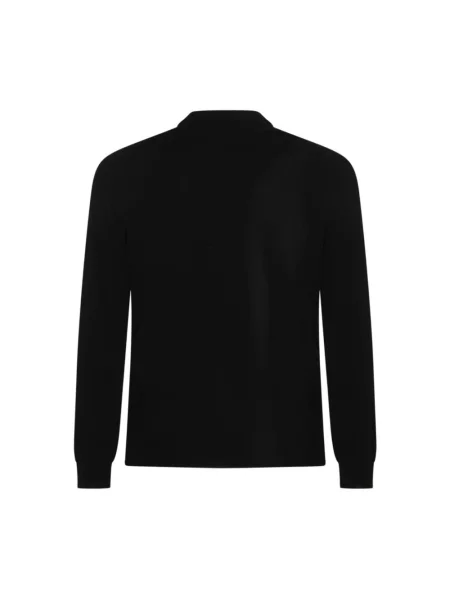 Sweter z golfem Zanone wełniany do golfa czarny