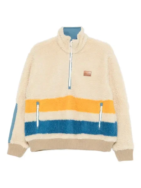 Sweter Filson w paski z zamkiem błyskawicznym do połowy