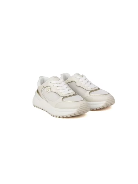 Sneakersy Pinko skórzane beżowe
