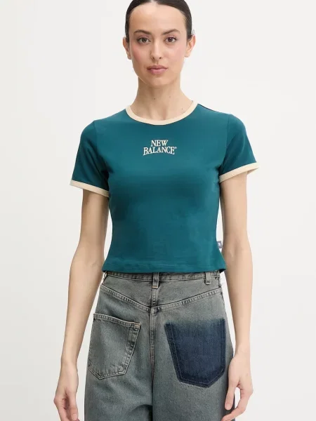 New Balance t-shirt γυναικείο με Heritage Ringer