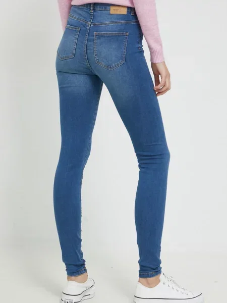 Džíny Noisy May high waist modré