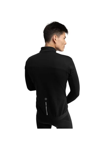 Zimowa kurtka rowerowa softshell Kolarstwo Siroko Core Everest czarna