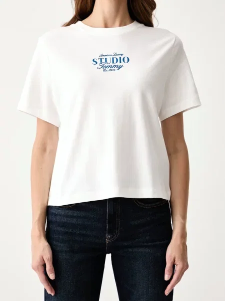 Tommy Hilfiger тениска дамска от бяло