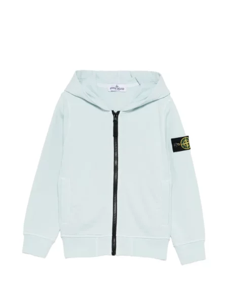 Bluza z kapturem dziecięca Stone Island niebieska