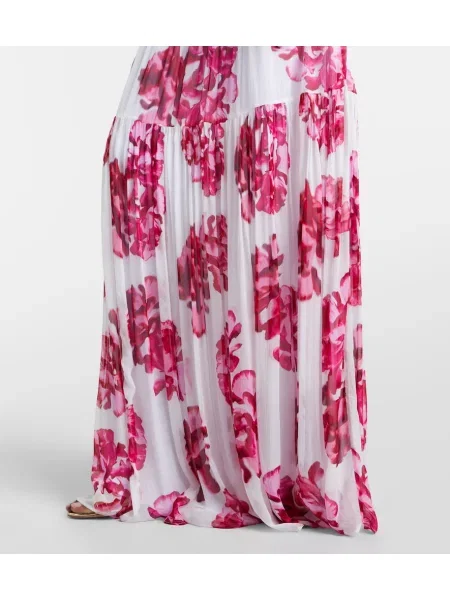 Rochie maxi Rebecca Vallance cu model floral alb