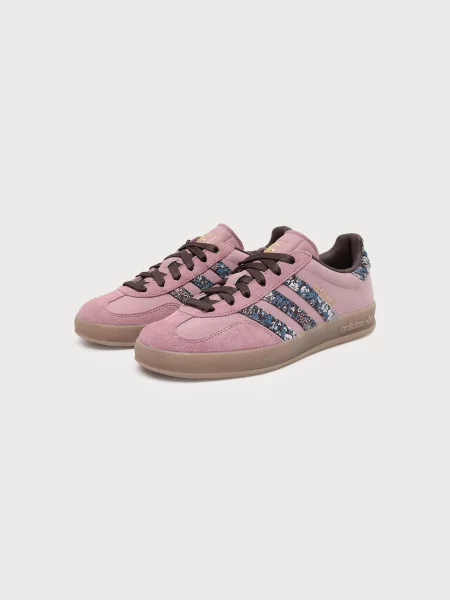 ADIDAS ORIGINALS Tenisky Gazelle X Liberty London azurová / tmavě hnědá / bledě fialová bílá