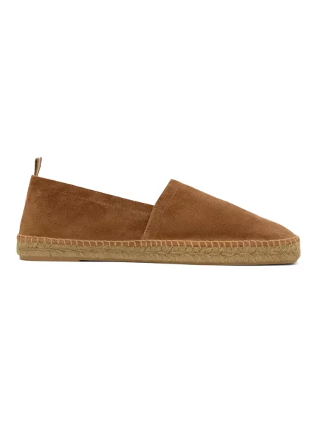 Espadryle Castaner skórzane brązowe