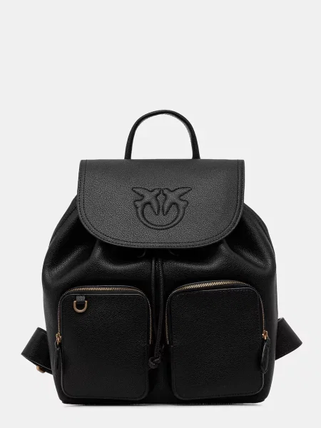 Rucsac Pinko din piele negru