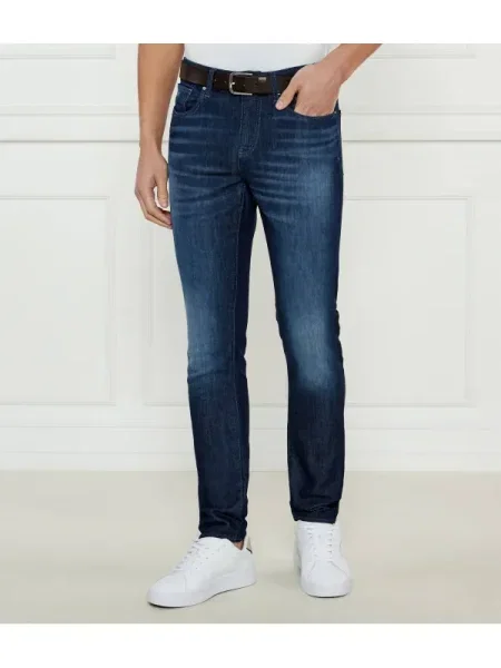 Blugi skinny Eax albastru