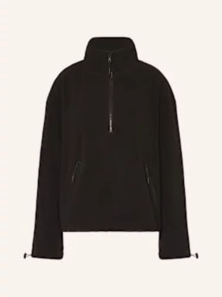 Mrs & Hugs Sweter Typu Troyer Z Polaru schwarz czarny