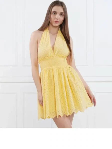 Pepe Jeans London Rochie CADY galben