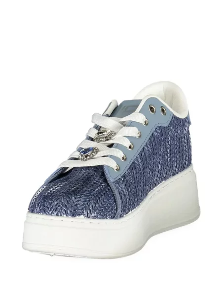 Sneakerși Laura Biagiotti cu platformă albastru