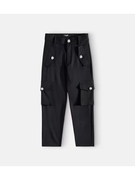 Cargo stiliaus kelnės Balmain juoda